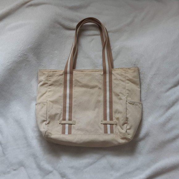 ☘ 2/$20 ☘ Aeropostale | Tan Canvas Tote - Picture 2 of 3